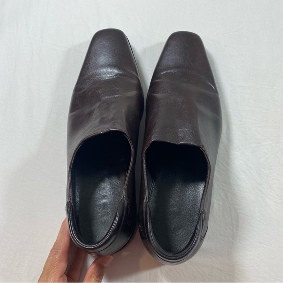 Donald PLINER LOAFERS Men's Brown Leather Shoes Made In Italy - Picture 10 of 12